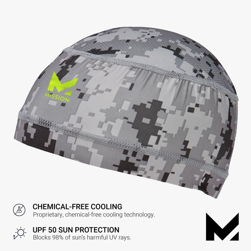 MISSION Cooling Helmet Liner  Digi Camo - Lightweight & Breathable - Cools Up to 2 Hours - UPF 50 Sun Protection - Machine Washable - Image 4